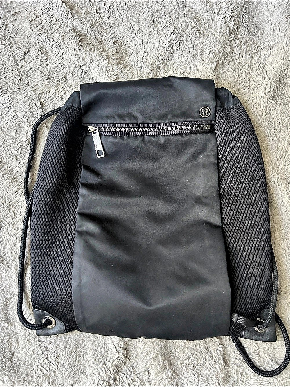 lululemon Drawstring Backpack Black